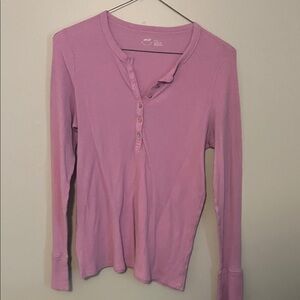 Aerie cotton Henley tee